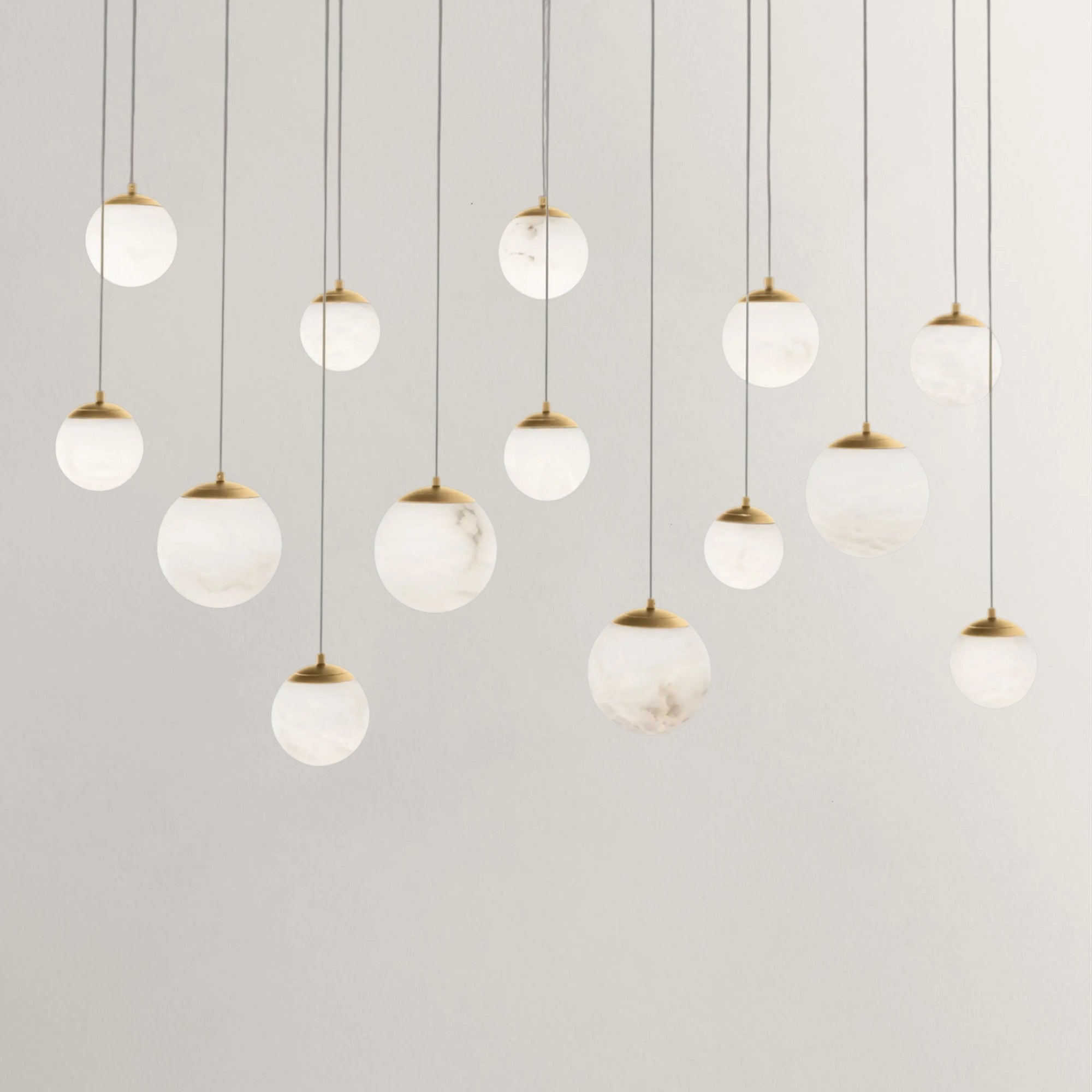 Andy Alabaster Linear Chandelier