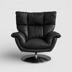 Decon Leather Swivel Recliner