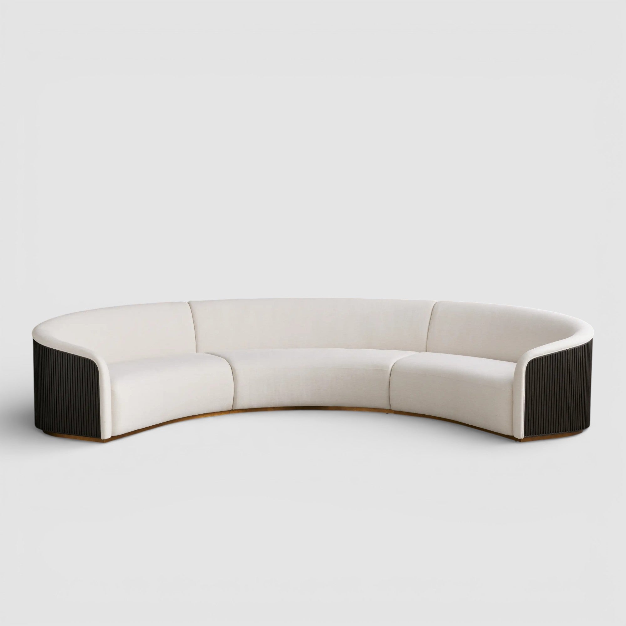 Finnie Three-Piece Curved Sectional