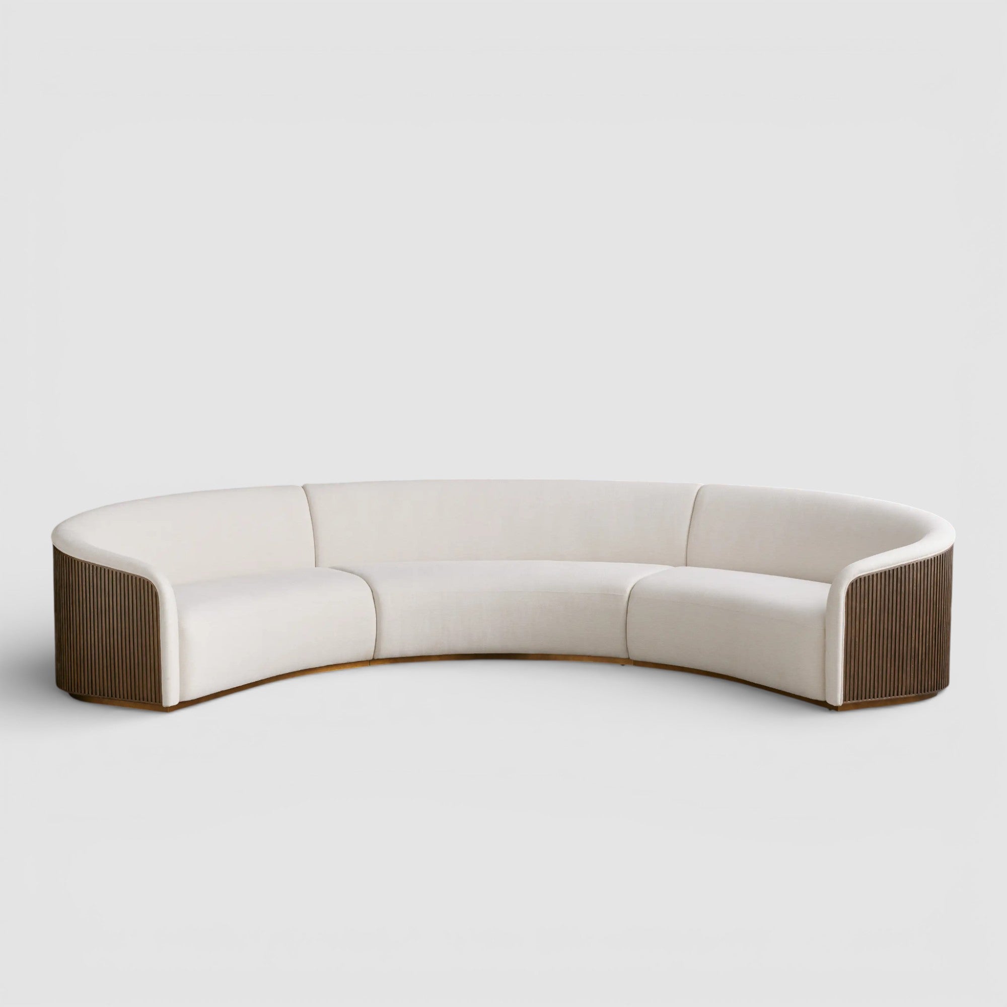 Finnie Three-Piece Curved Sectional