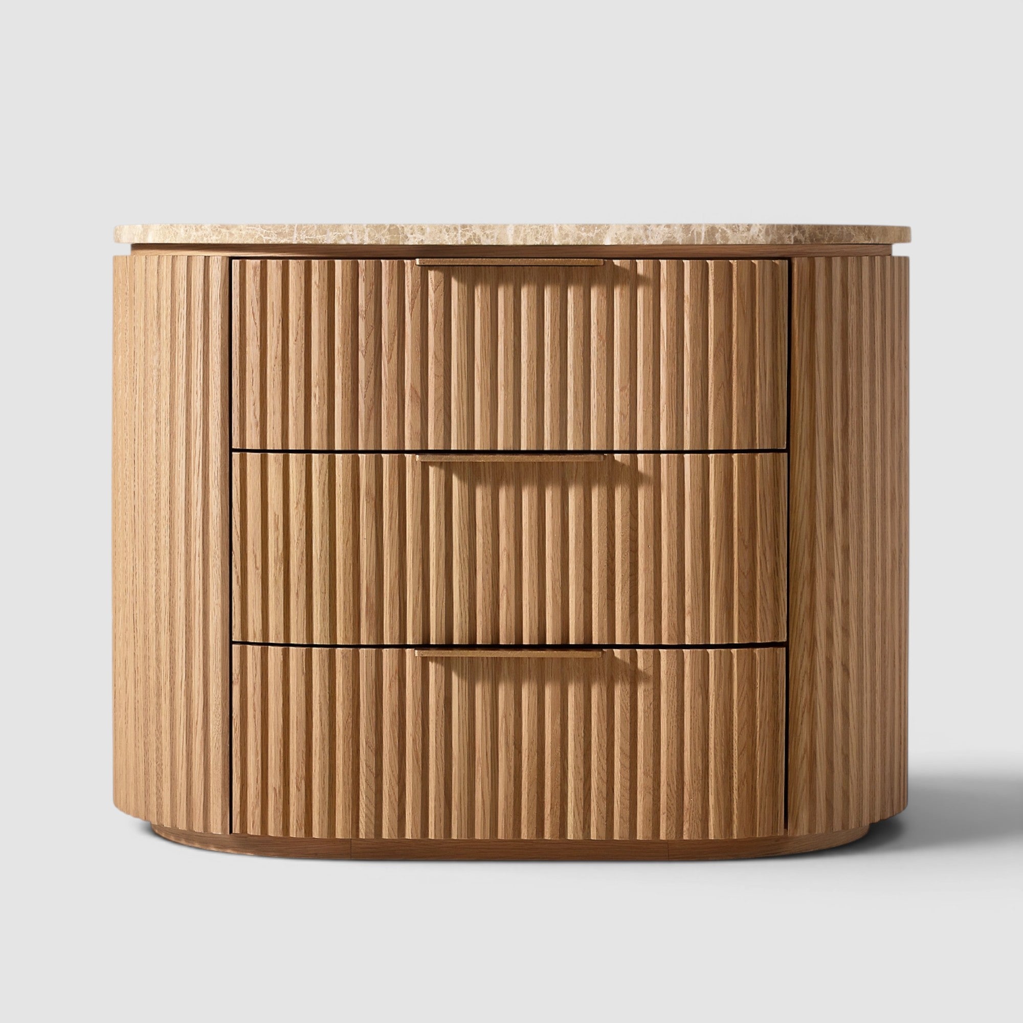 Bylen Emperador Closed Nightstand