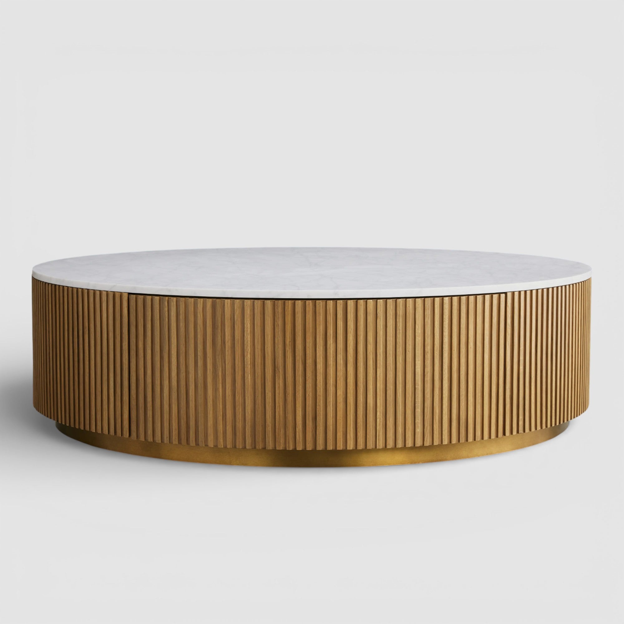 Finnie Round Storage Coffee Table