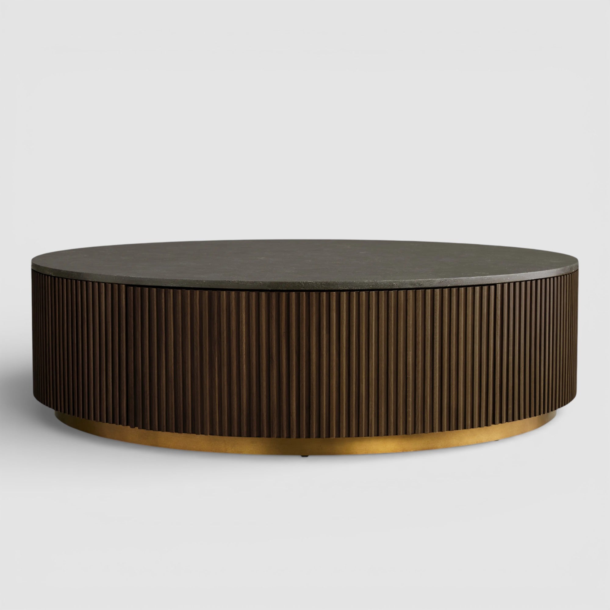 Finnie Round Storage Coffee Table