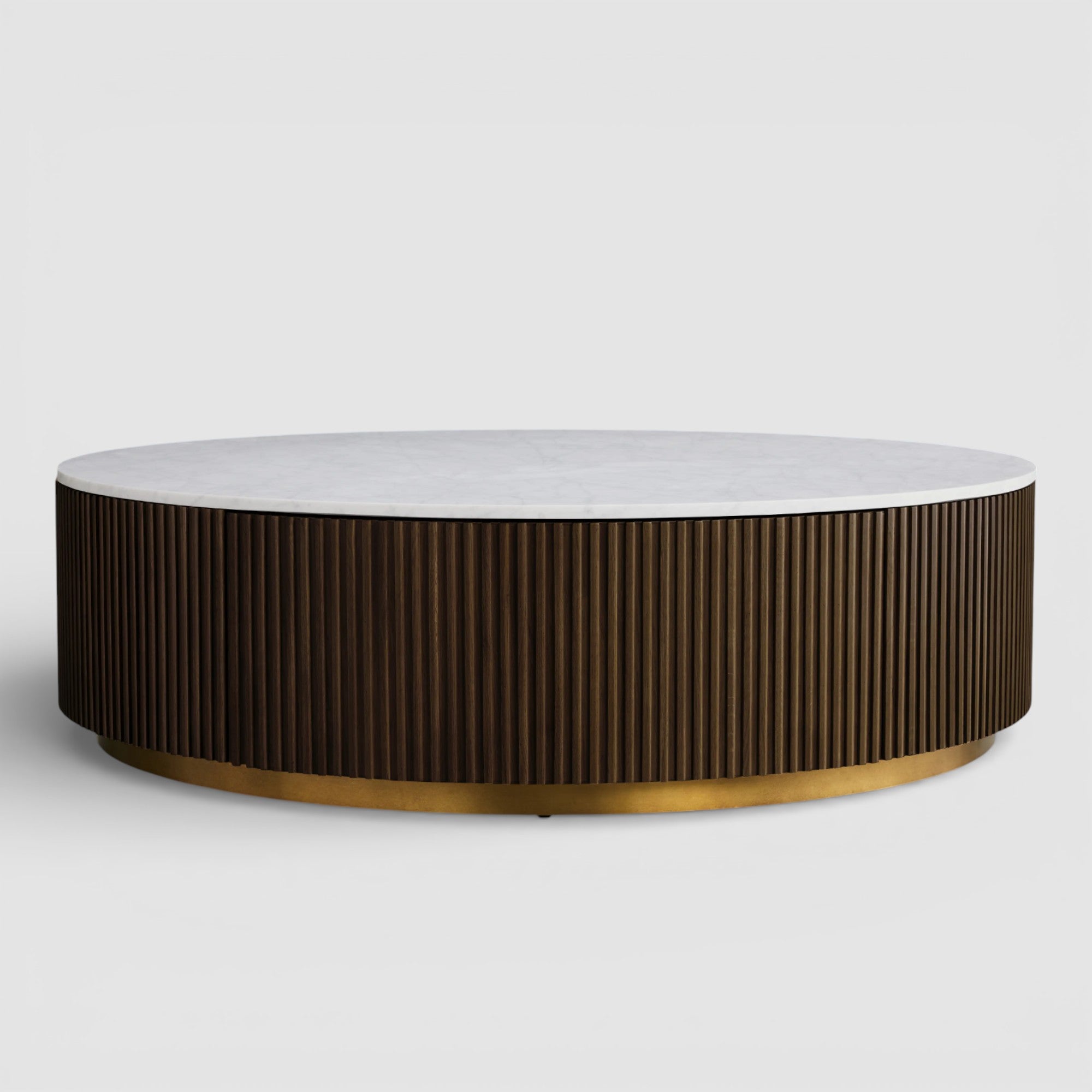 Finnie Round Storage Coffee Table