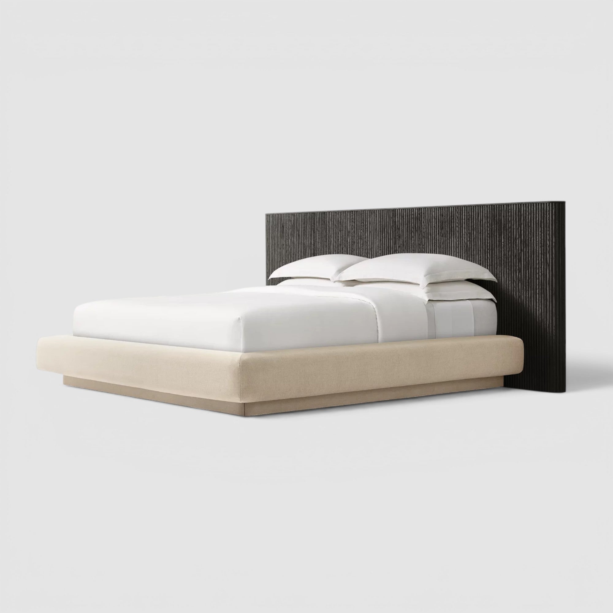 Mulhollan Extended Panel Bed With Fabric Base