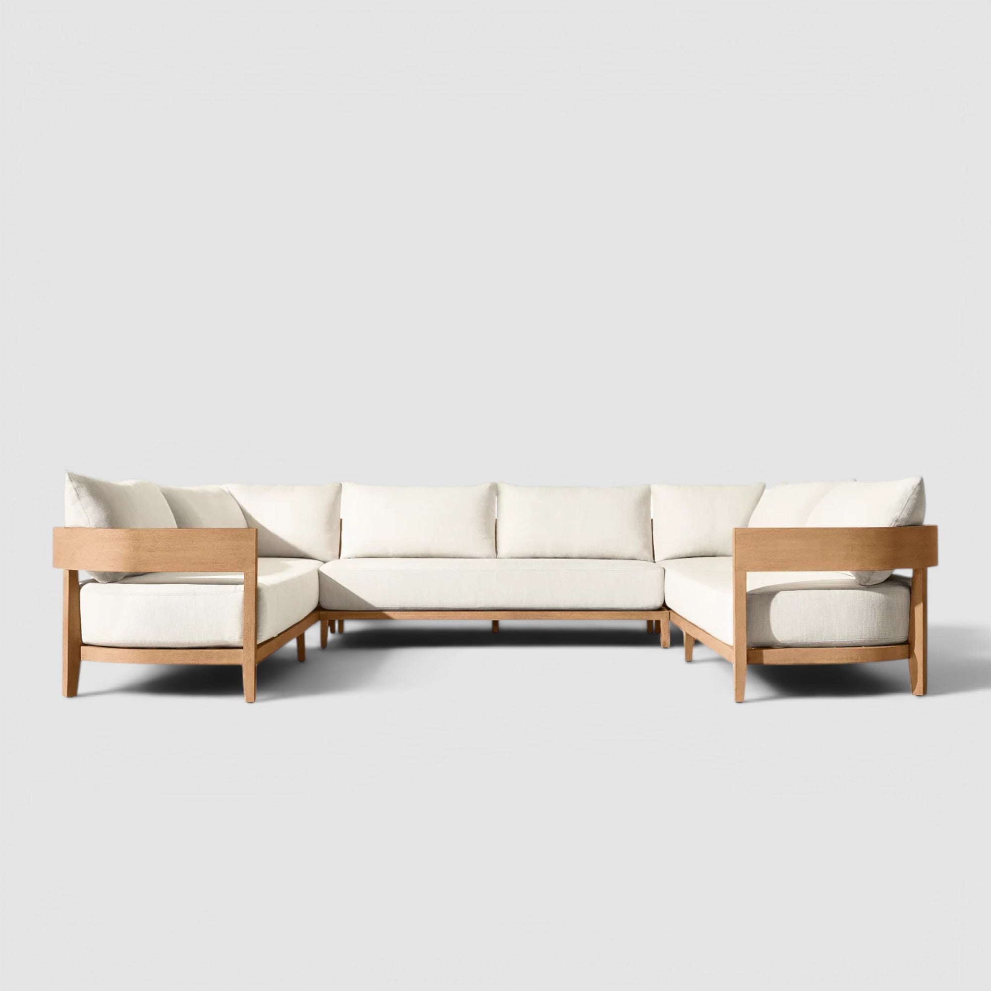 Balmane Teak Customizable Sectional