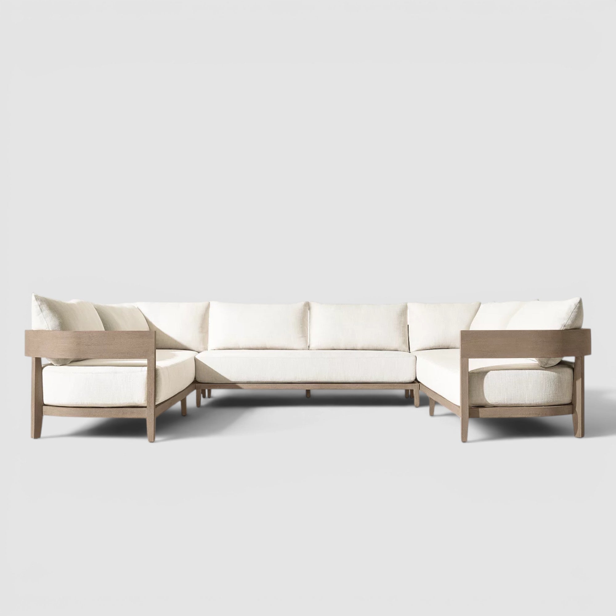 Balmane Teak Customizable Sectional