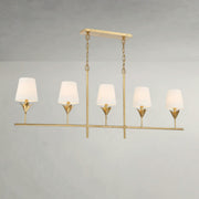 Aurelia Vine Fabric shade Linear Chandelier