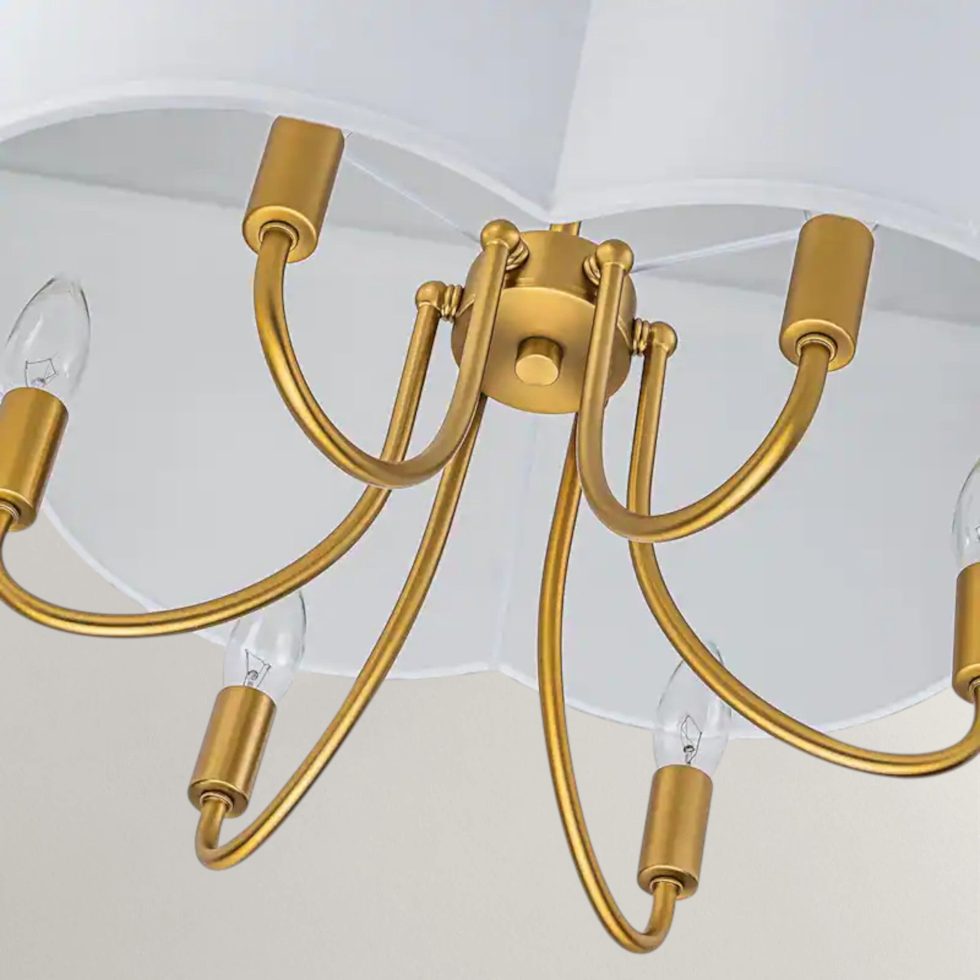 Drum Fabric Shade Chandelier