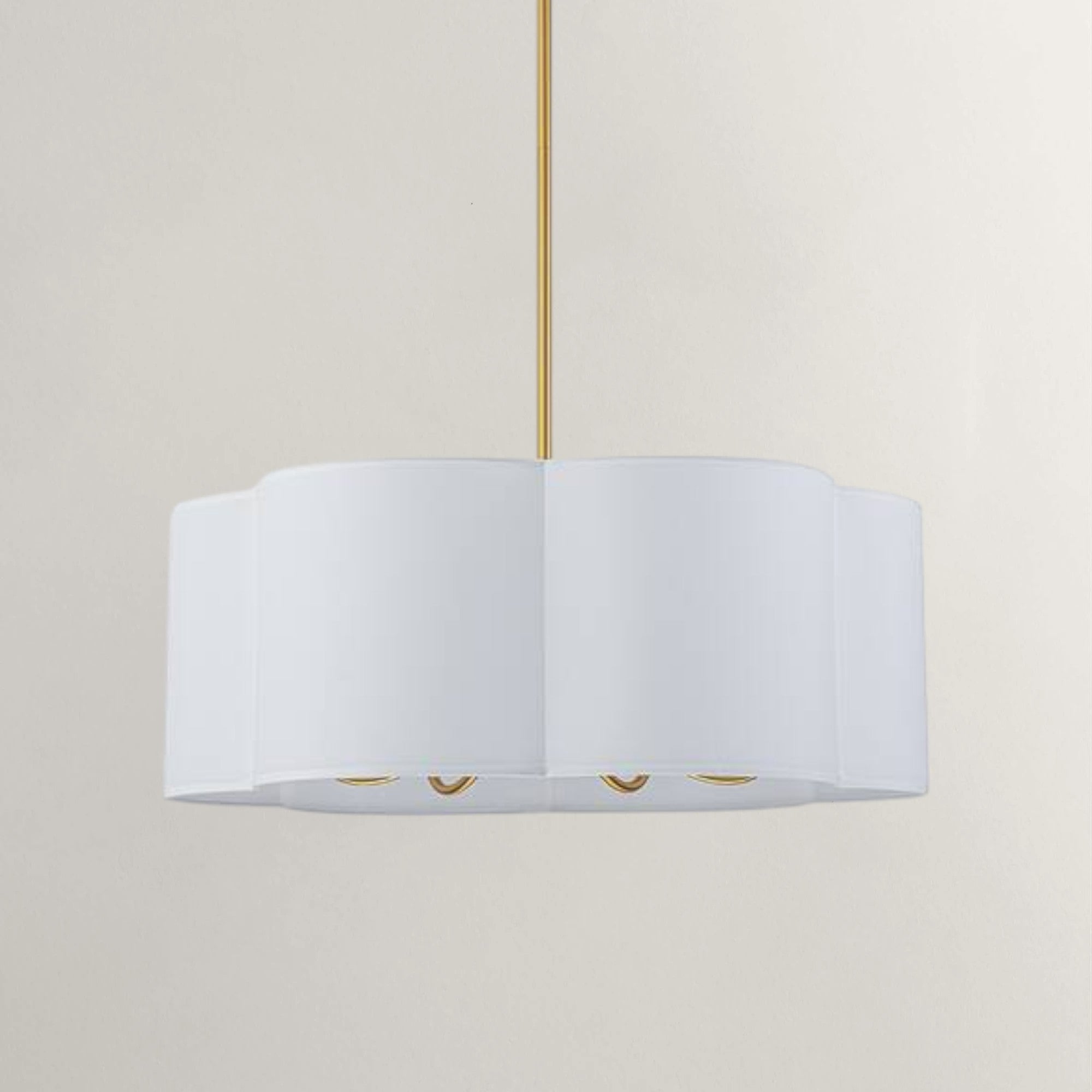 Drum Fabric Shade Chandelier