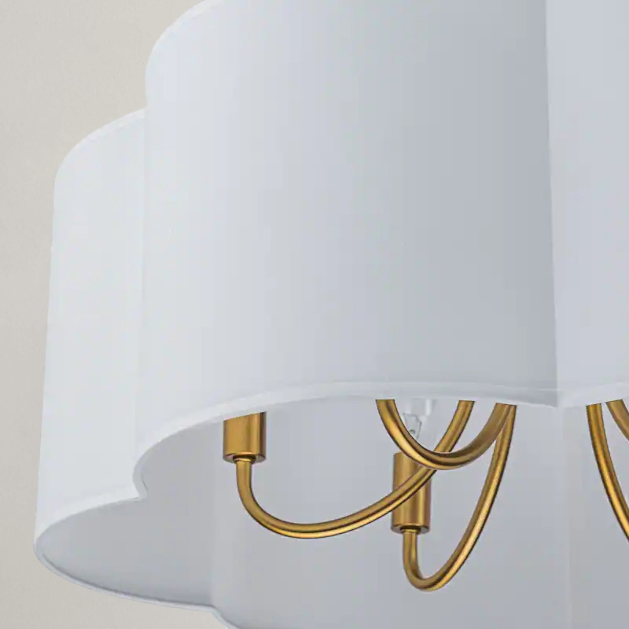 Drum Fabric Shade Chandelier