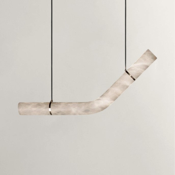 Aurelio Infinity Linear Alabaster Chandelier