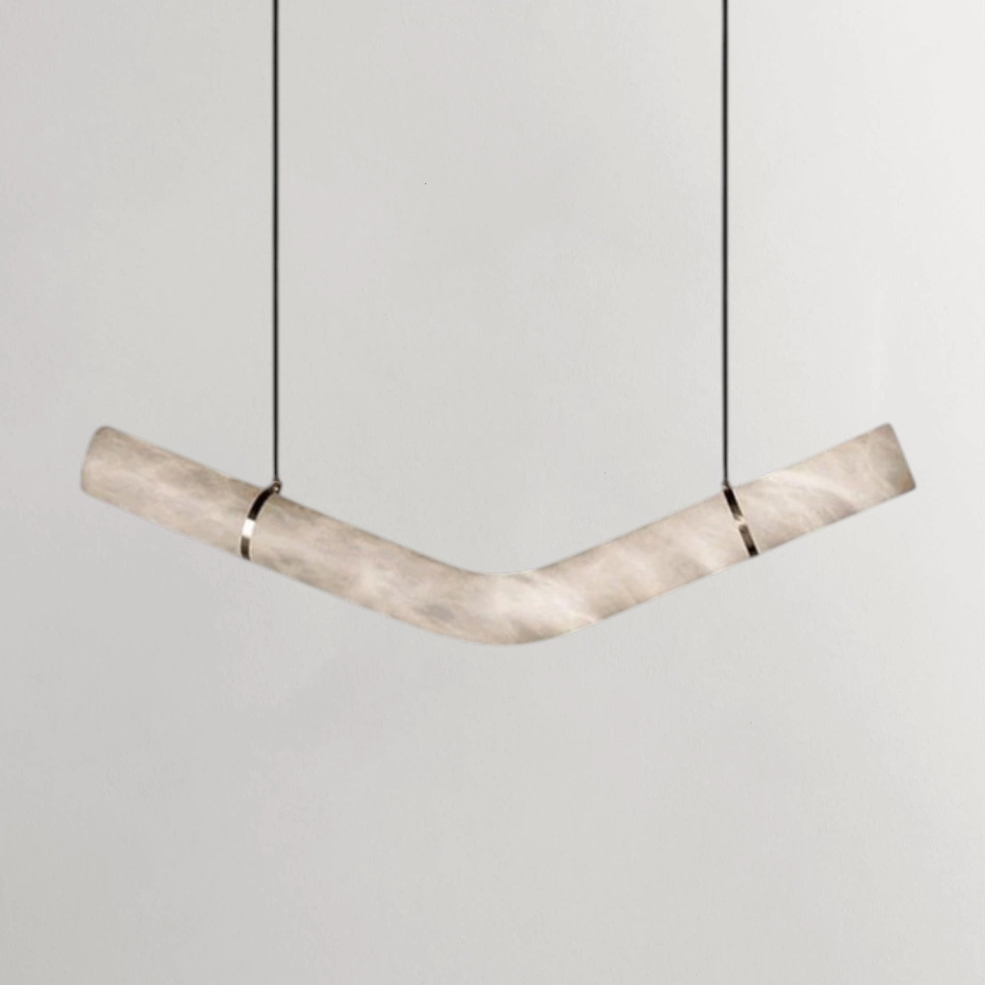 Aurelio Infinity Linear Alabaster Chandelier