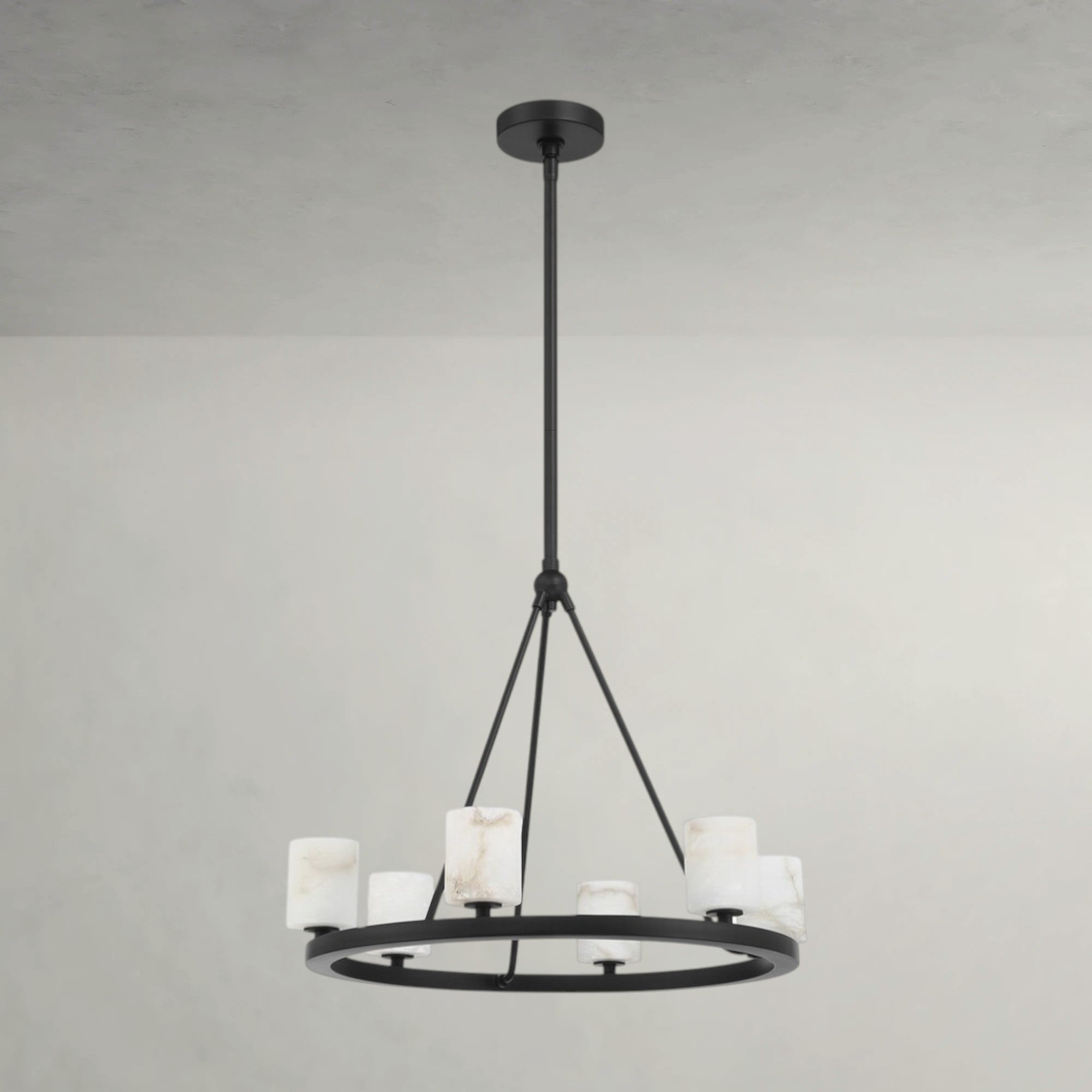 Aviora Ring Alabaster Chandelier