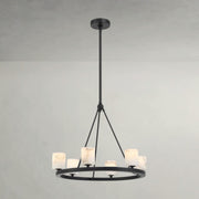 Aviora Ring Alabaster Chandelier