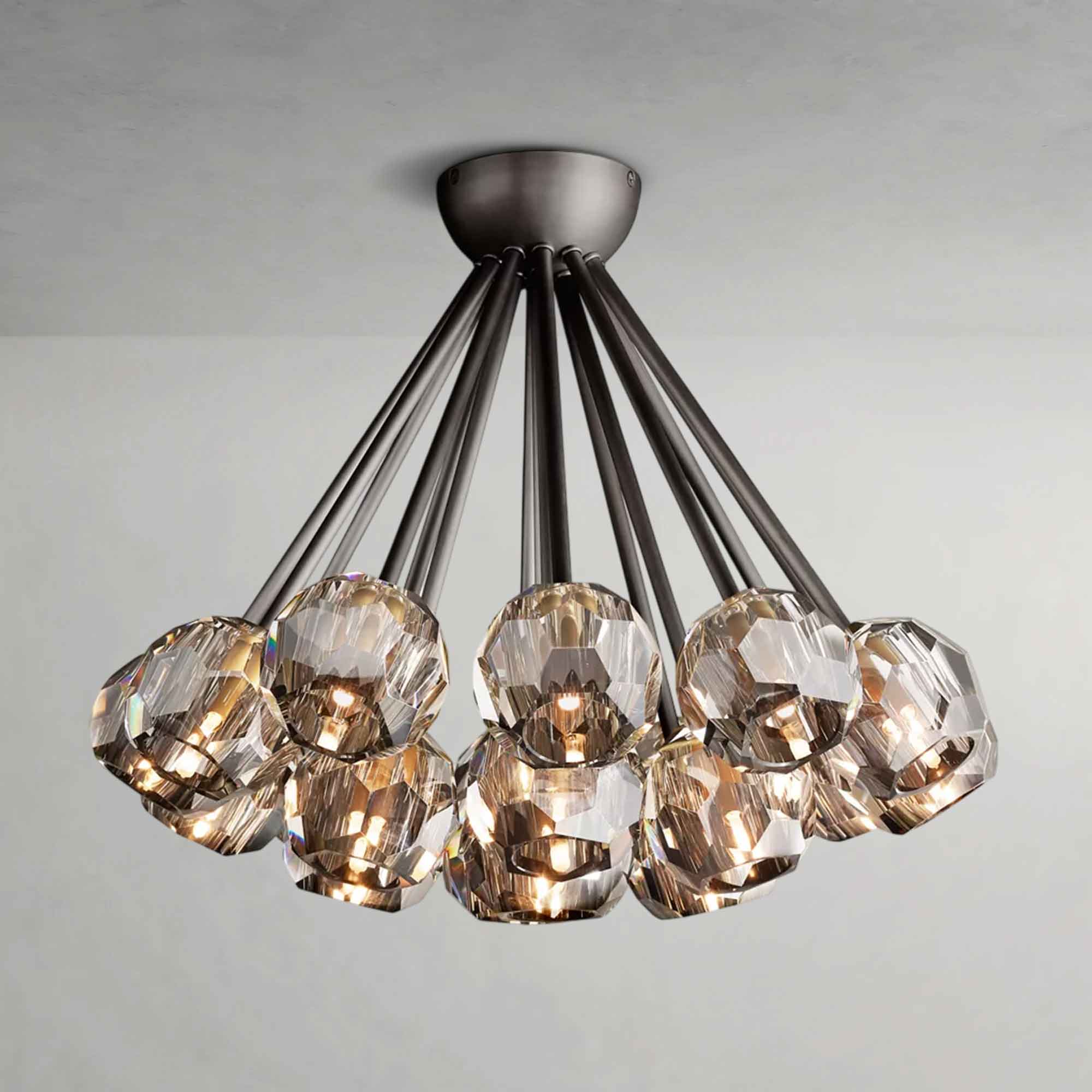 Boula Da Cristal Clear Glass Flushmount