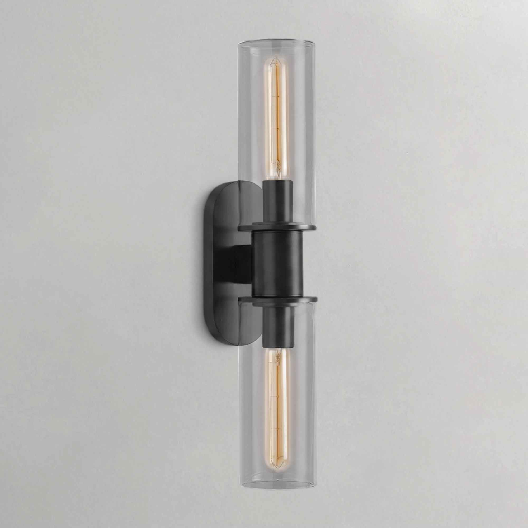 Horly Double Sconce in Clear