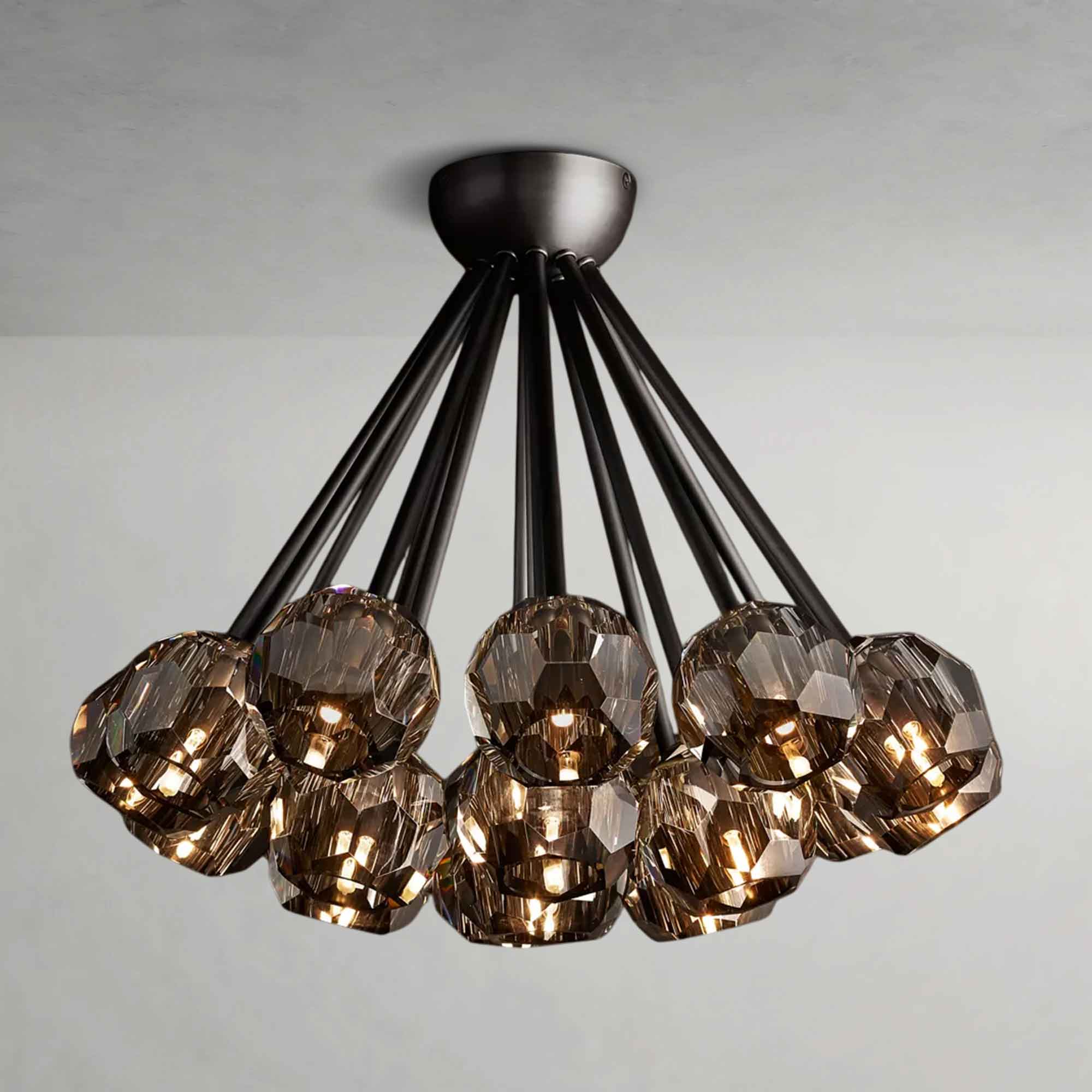 Boula Da Cristal Clear Glass Flushmount