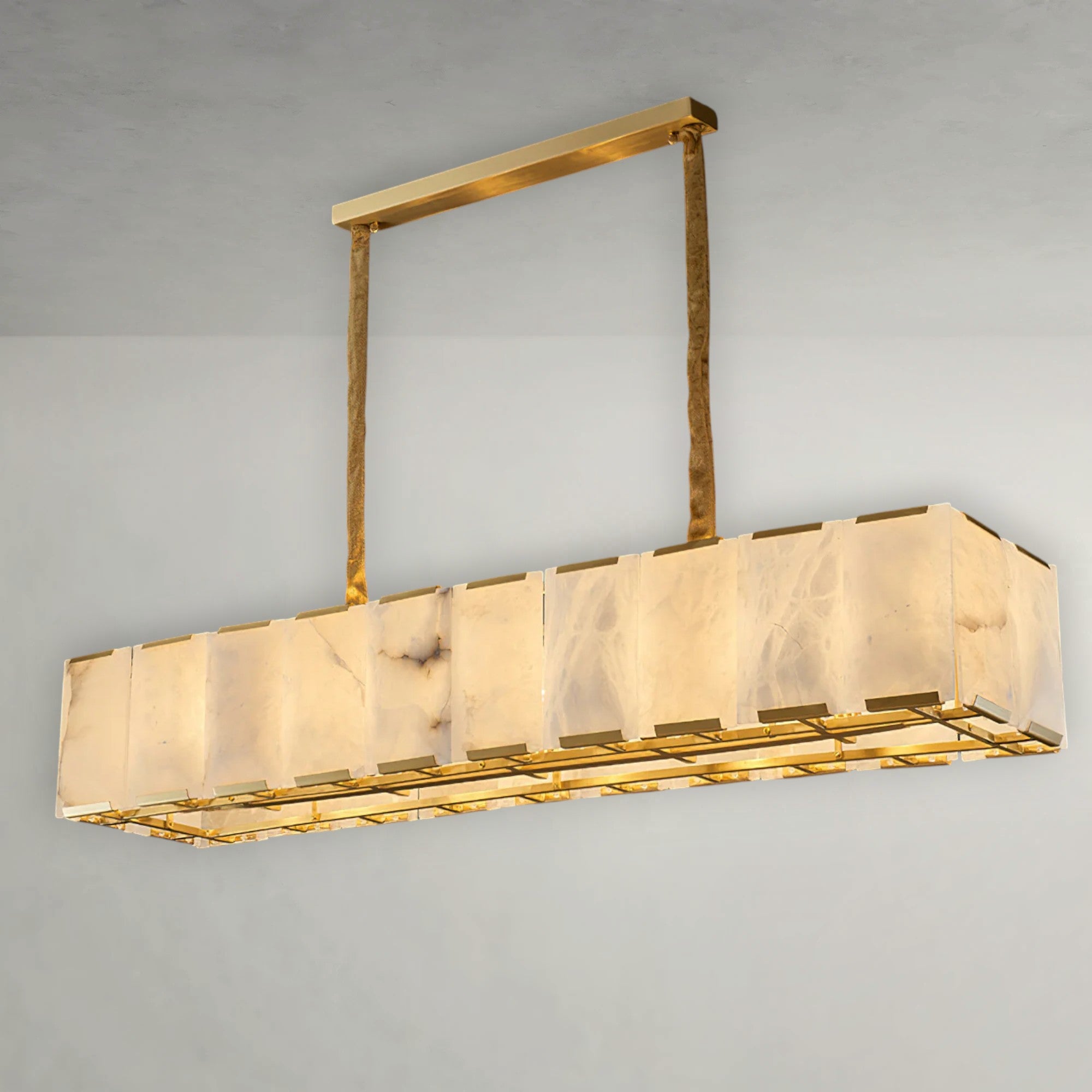 Bernelle Alabaster Linear Chandelier