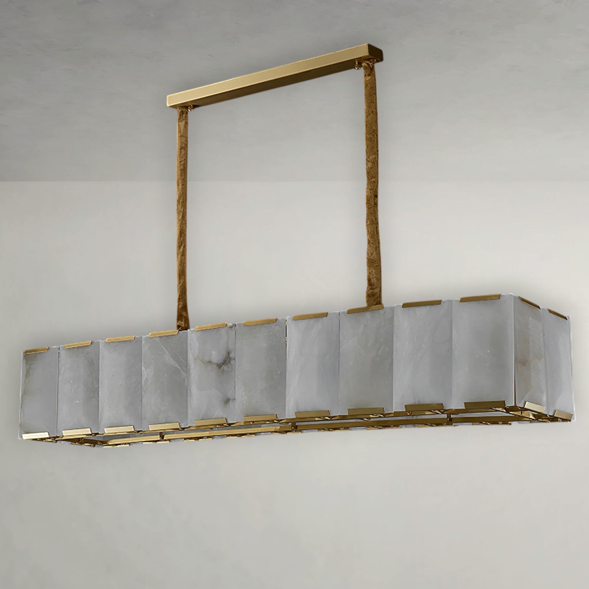 Bernelle Alabaster Linear Chandelier