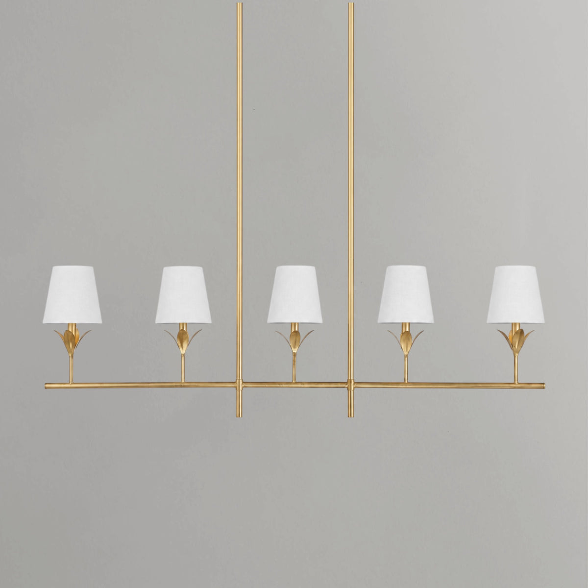 Aurelia Vine Fabric shade Linear Chandelier