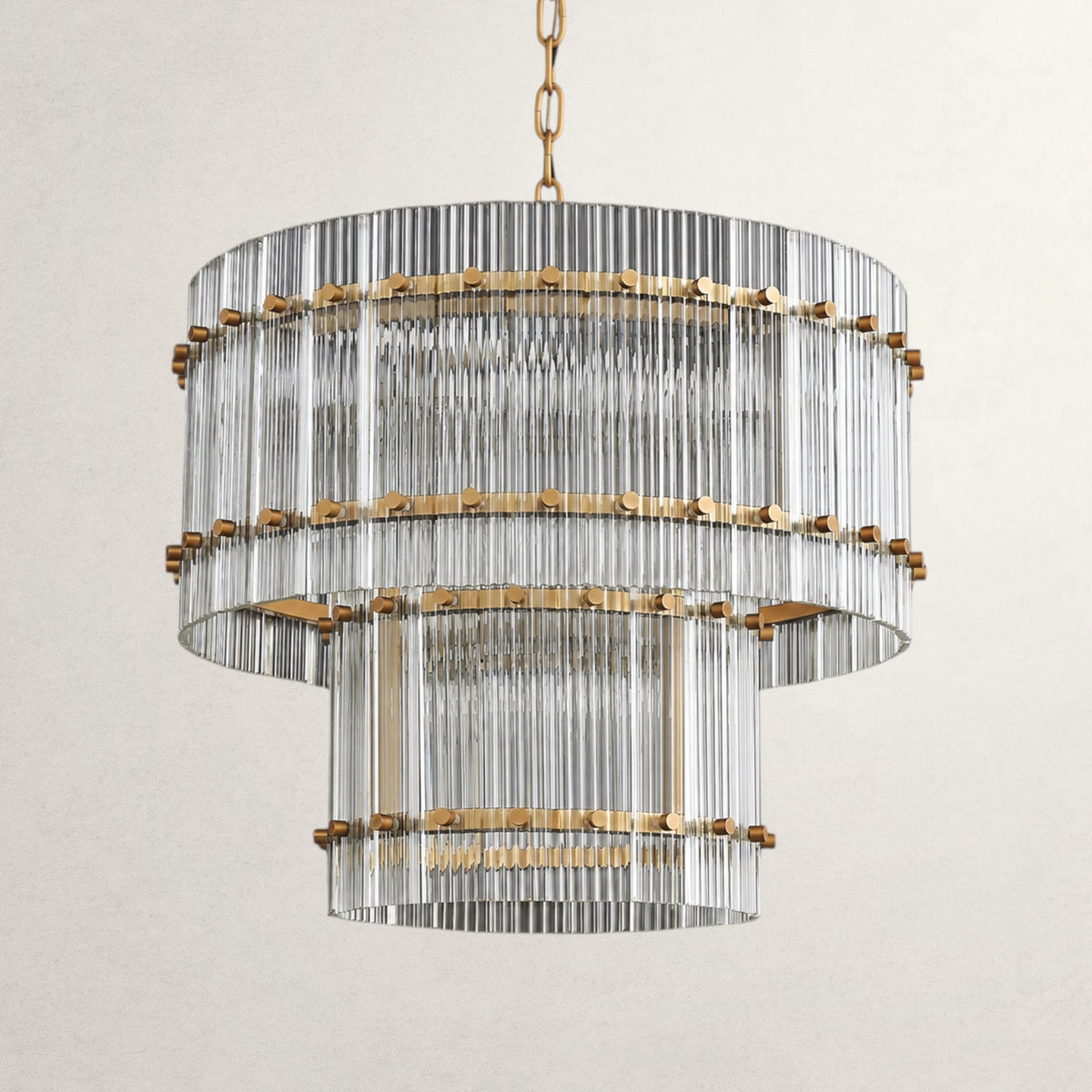 San Marcon Two-Tier Round Chandelier