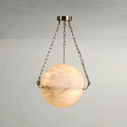 Ivaron Luminous Globe Alabaster Pendant