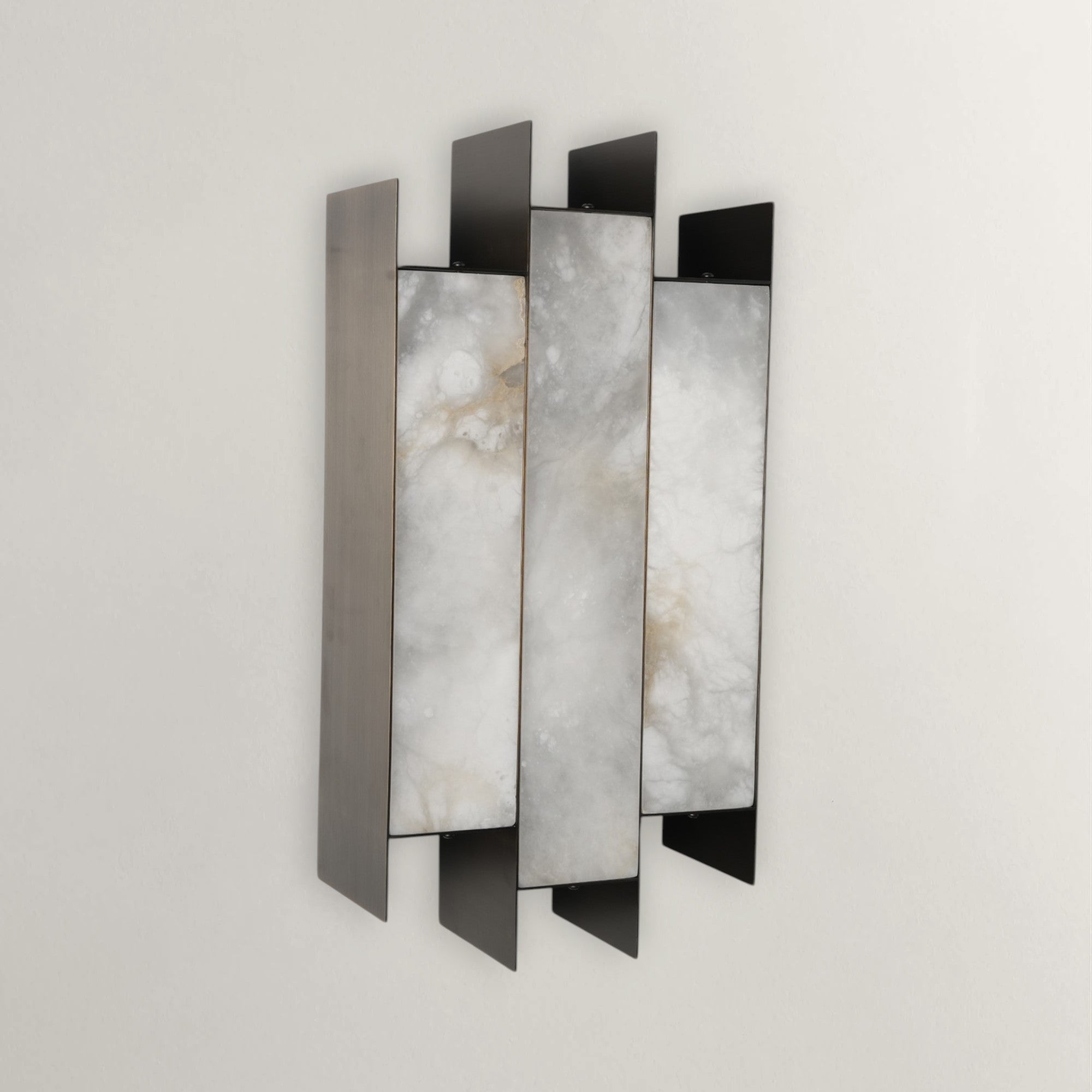 Zovian Layered Alabaster Sconce