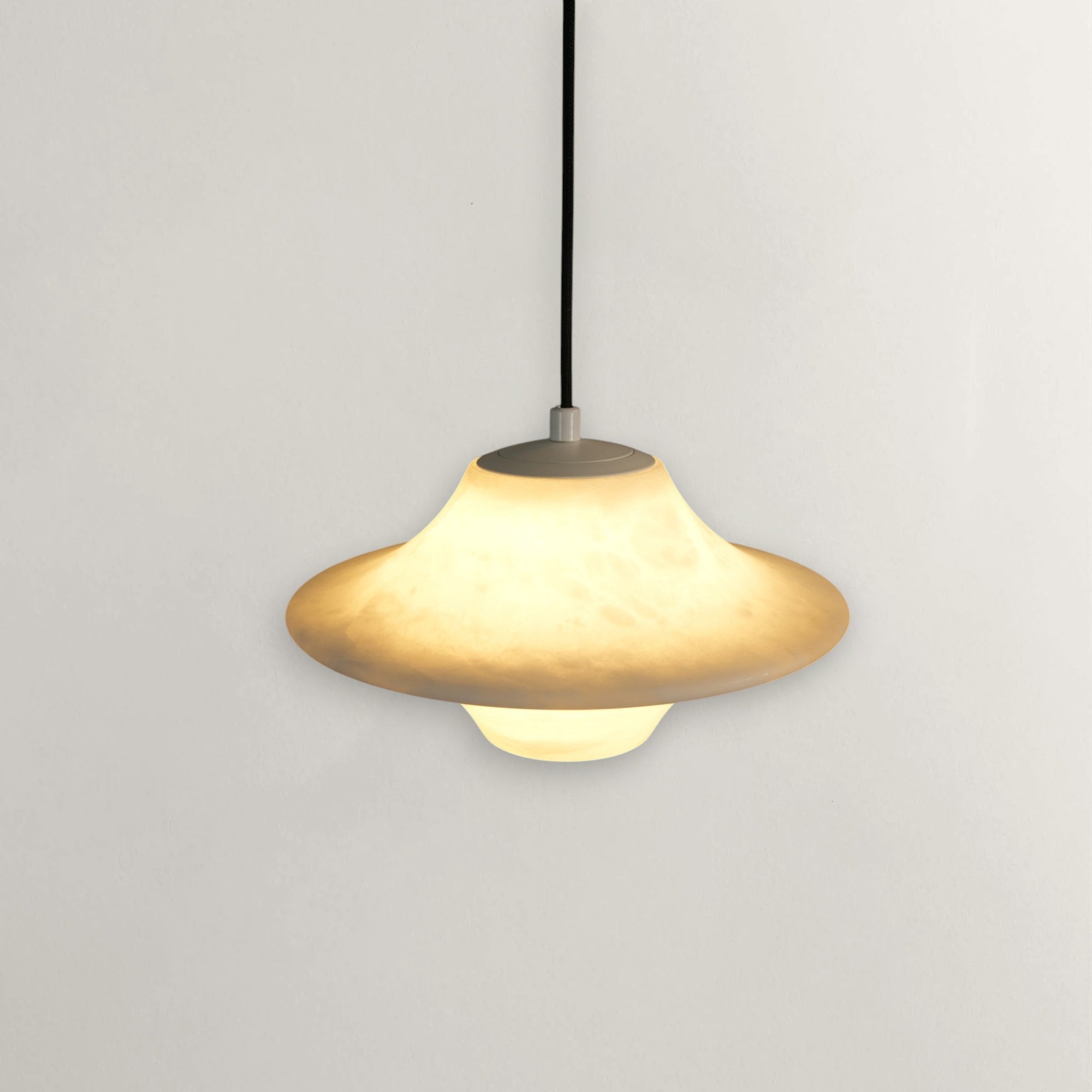 Aerial Frisbee Alabaster Pendant