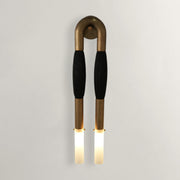 Luxe Horsehair Double-Head Sconce