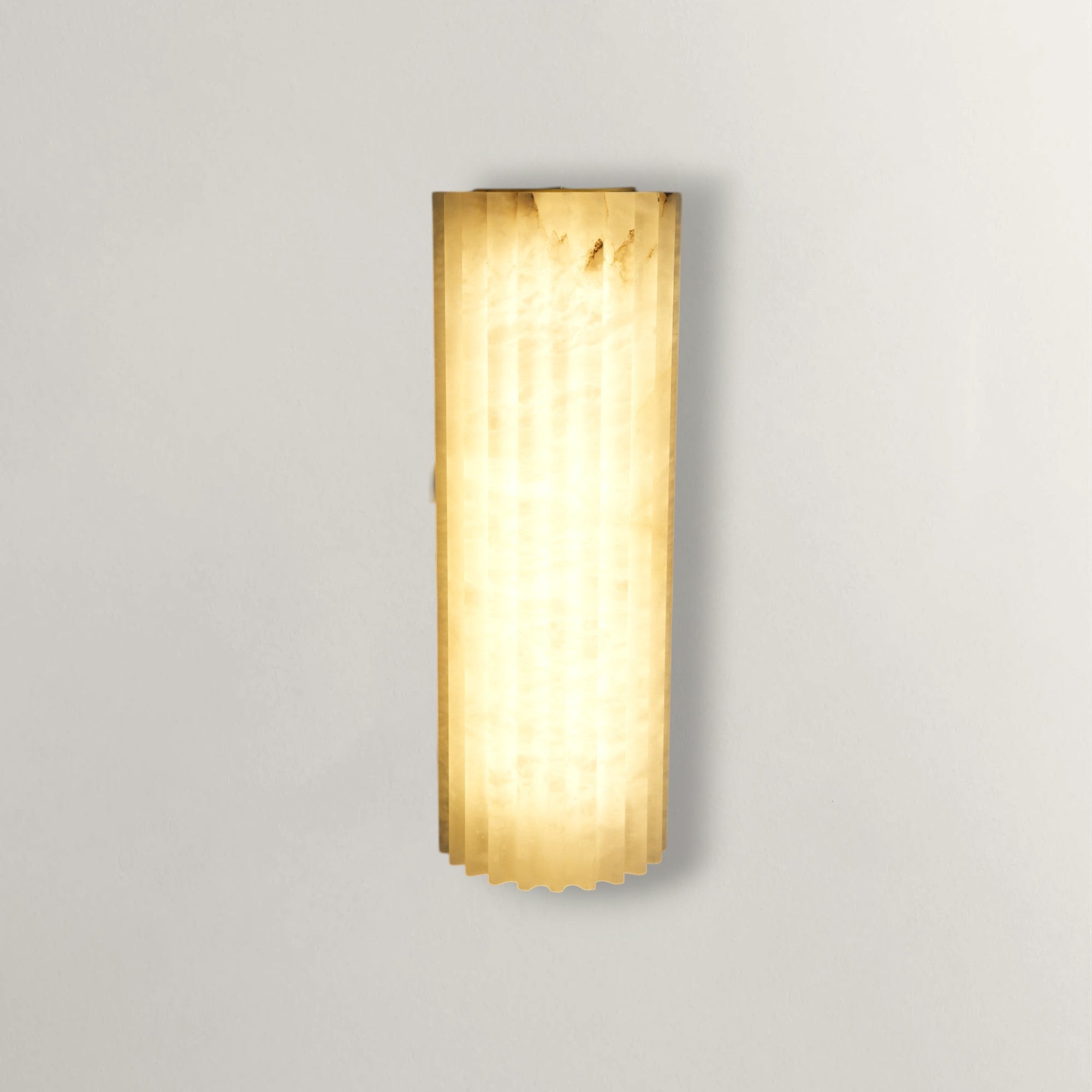Vertical Alabaster Panel Sconce