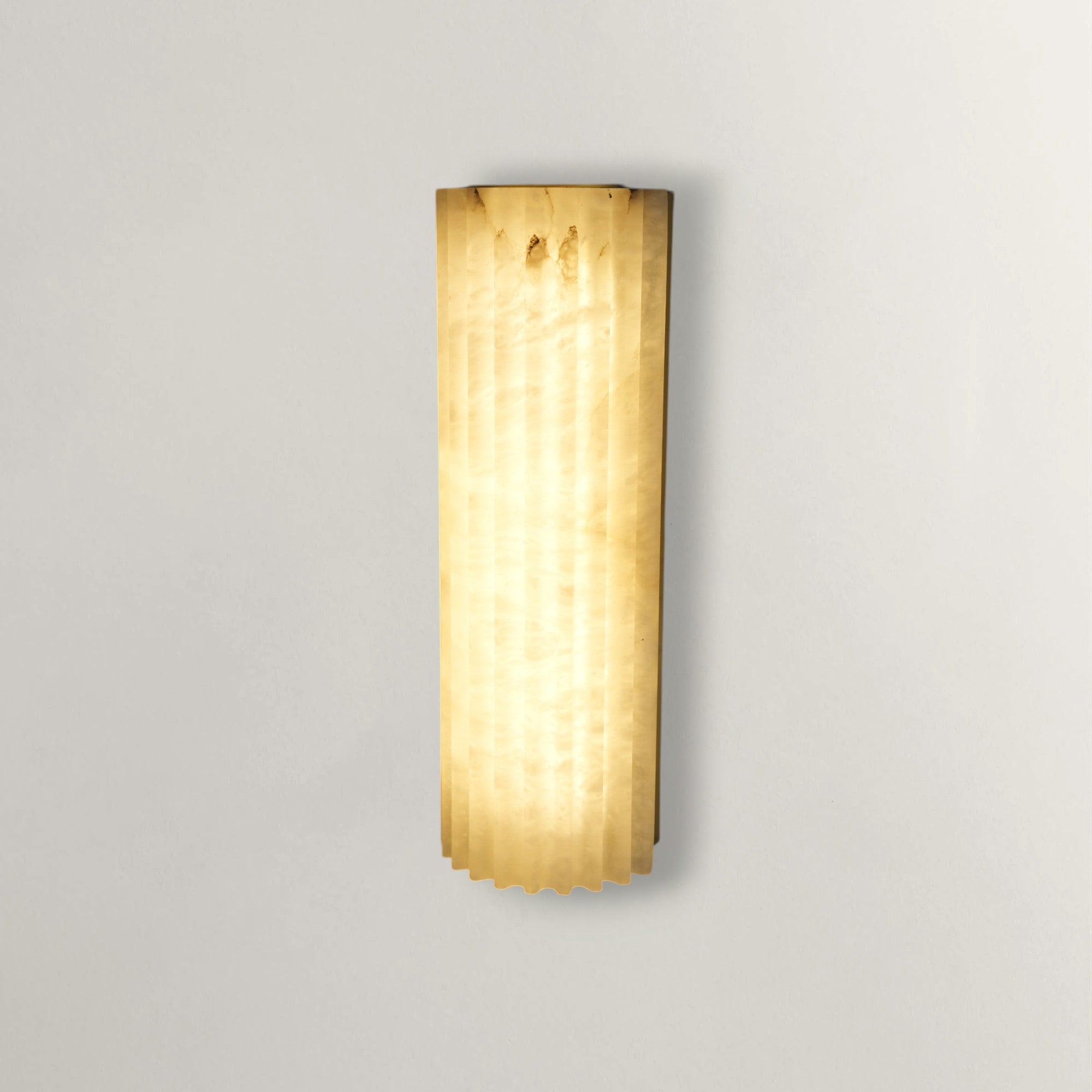 Vertical Alabaster Panel Sconce