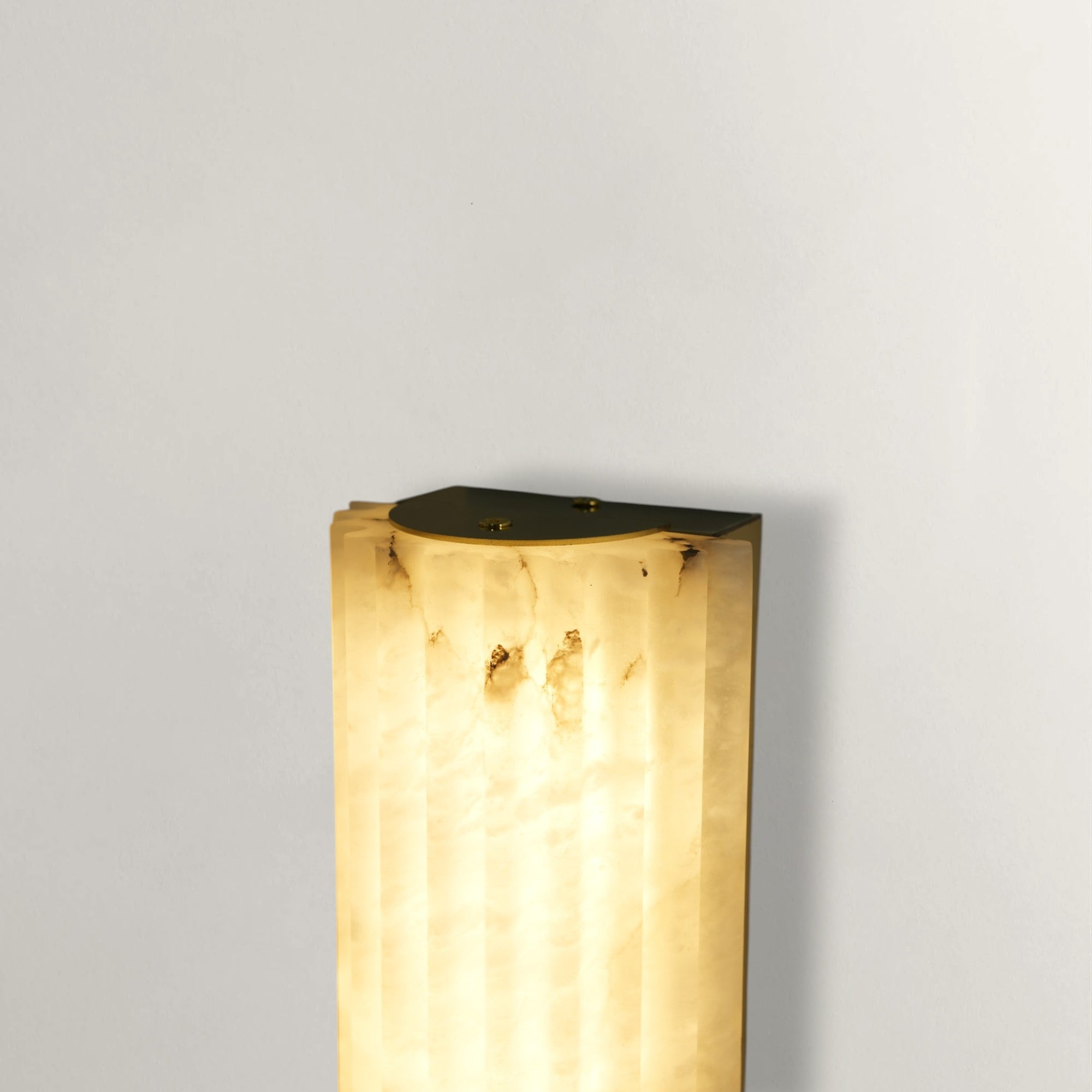 Vertical Alabaster Panel Sconce