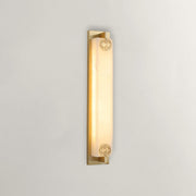 Imperial Motif Alabaster Wall Sconce
