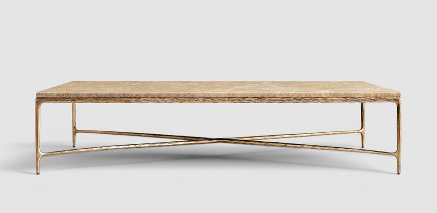 Thadius Marble Rectangular Coffee Table