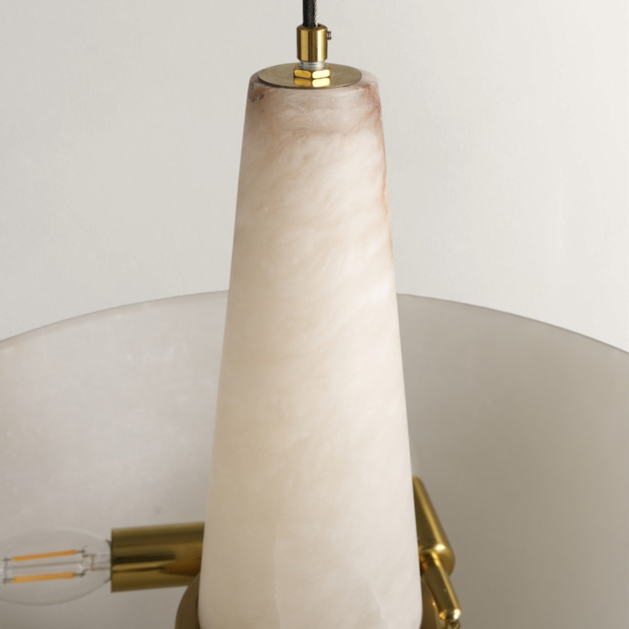 Etrion Circular Alabaster Chandelier