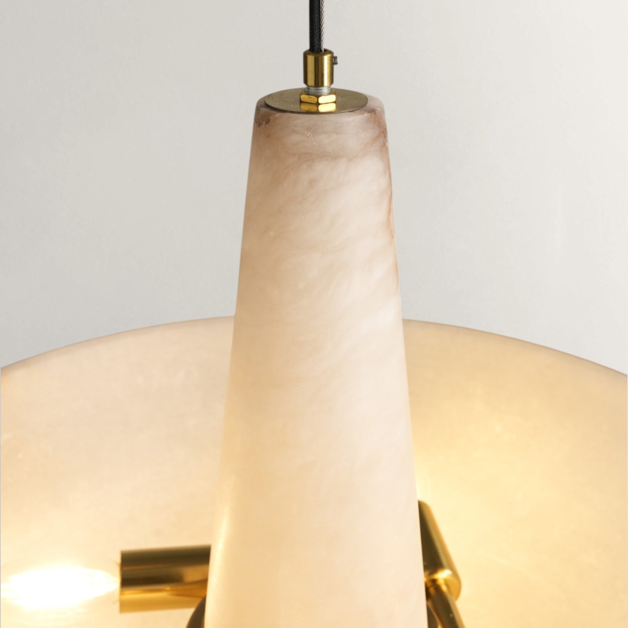 Etrion Circular Alabaster Chandelier