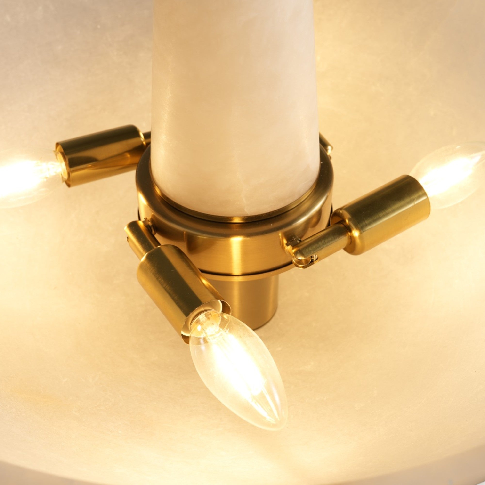 Etrion Circular Alabaster Chandelier