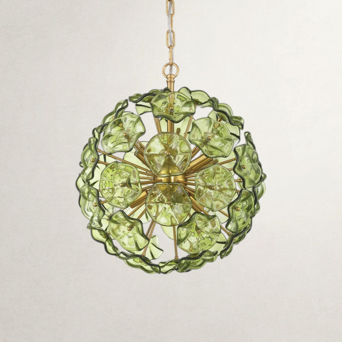 Esmay Sputnik Floral Glass Chandelier