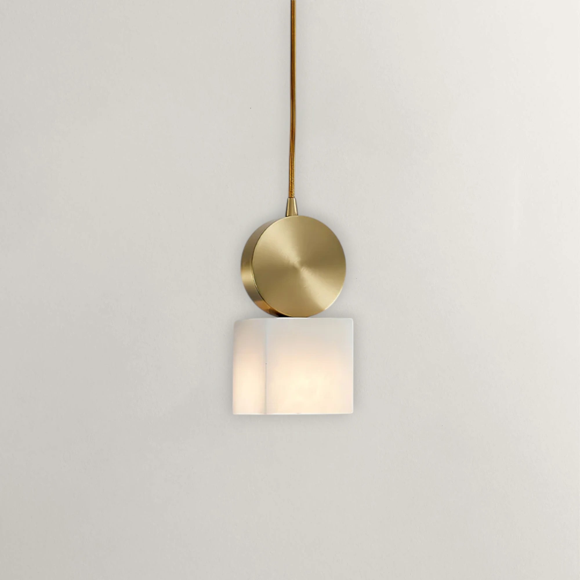 Orvella Disc Alabaster Pendant