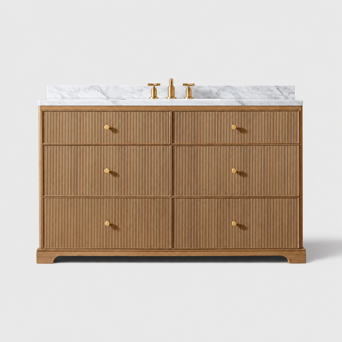 Varenne Reeded Single Extra-Wide Vanity