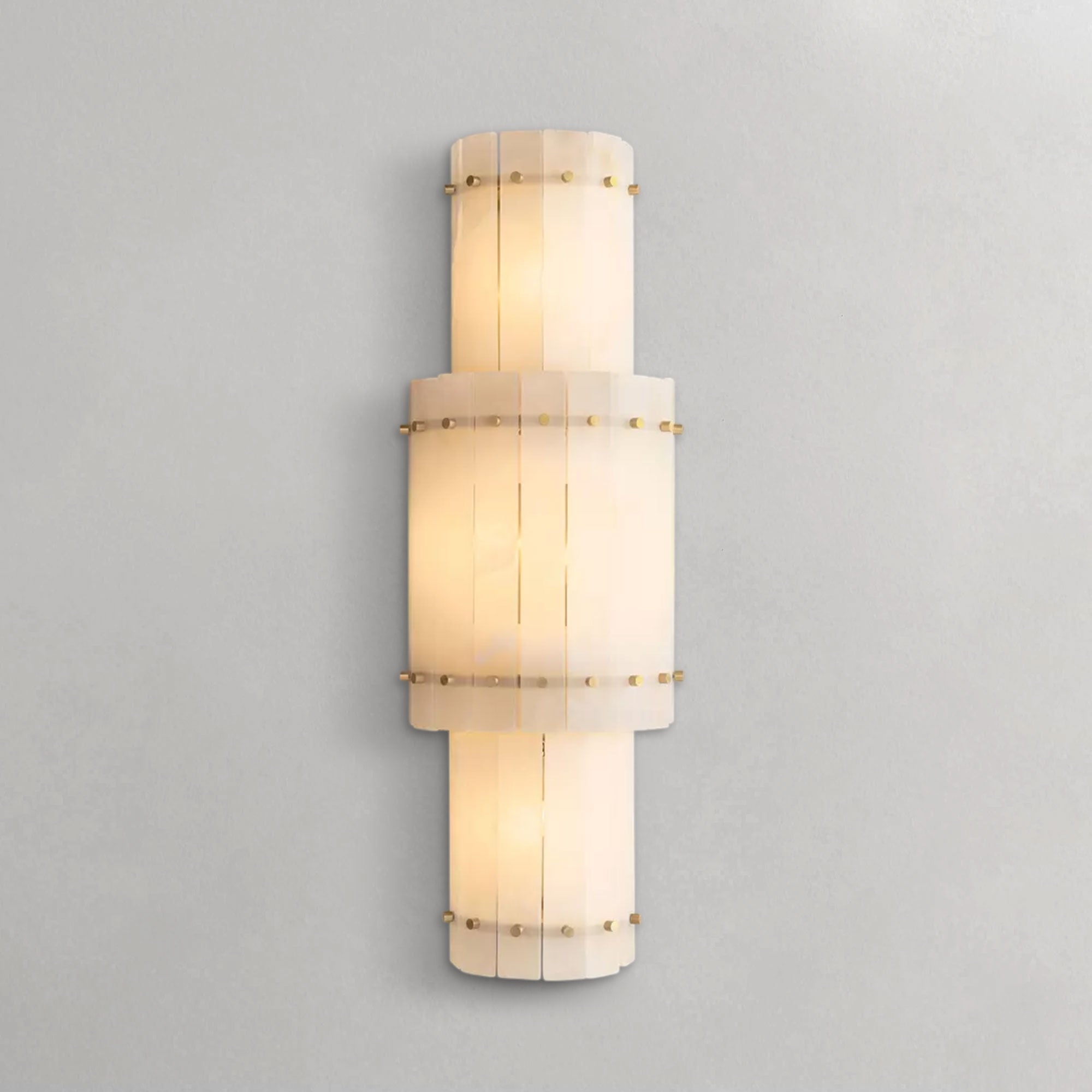 San Marcon Alabaster Grand Round Sconce