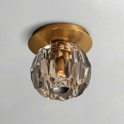 Boula Da Cristal Clear Glass Petite Flushmount