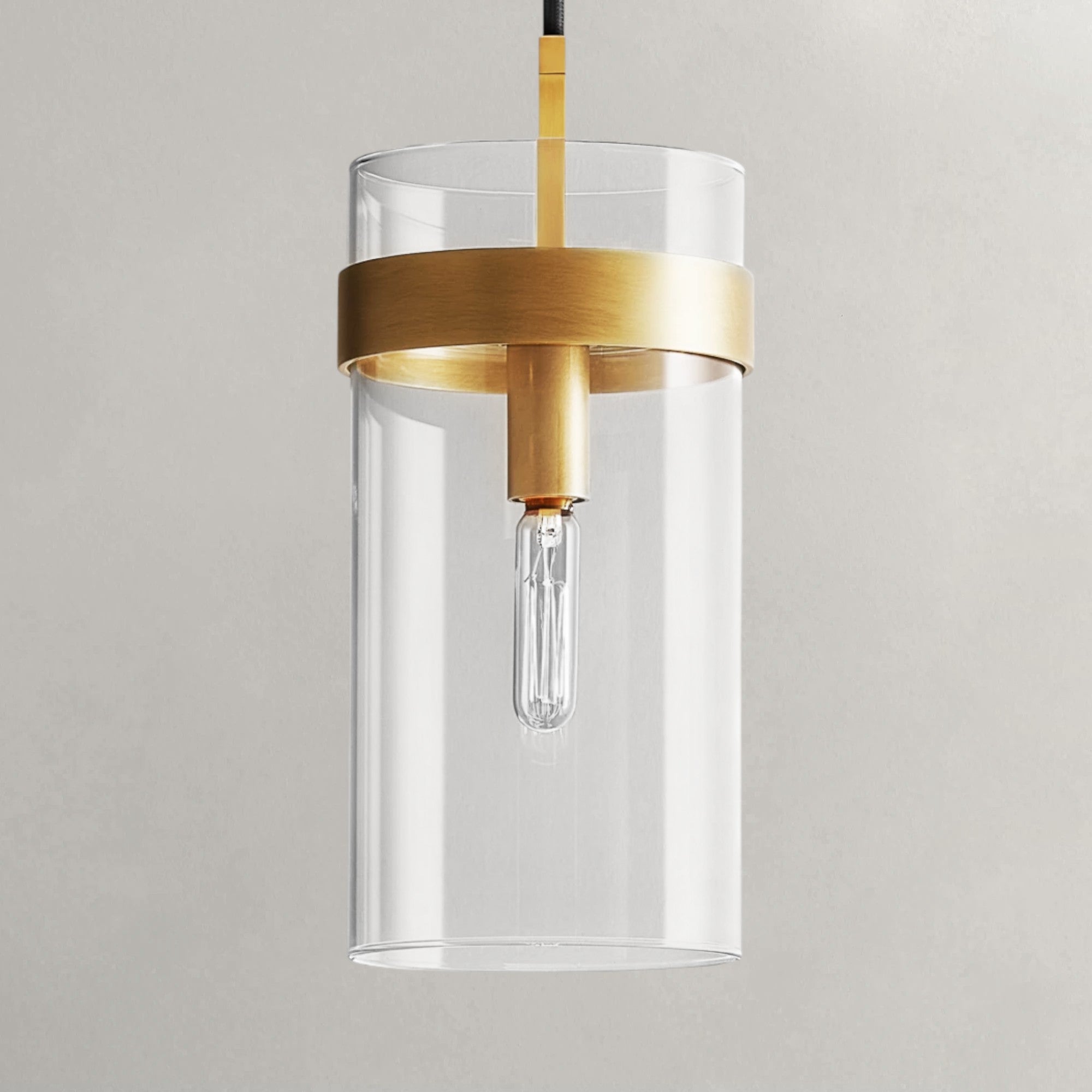 Ravelle Clear Glass Cord Pendant