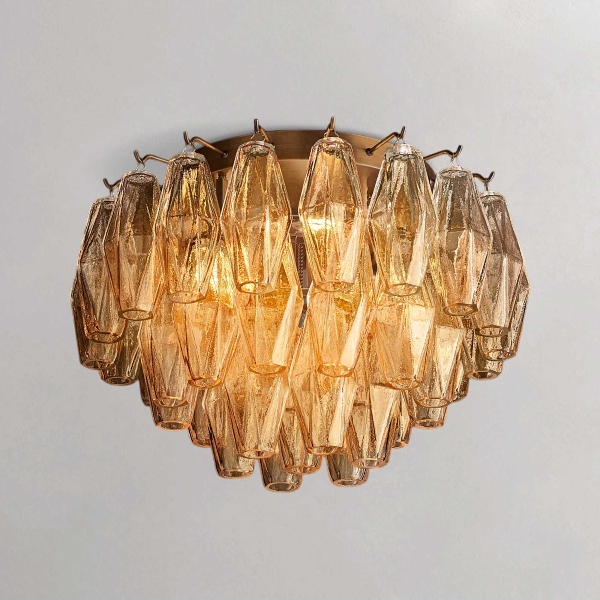 Ciyara Glass Flushmount