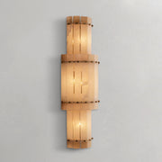 San Marcon Alabaster Grand Round Sconce
