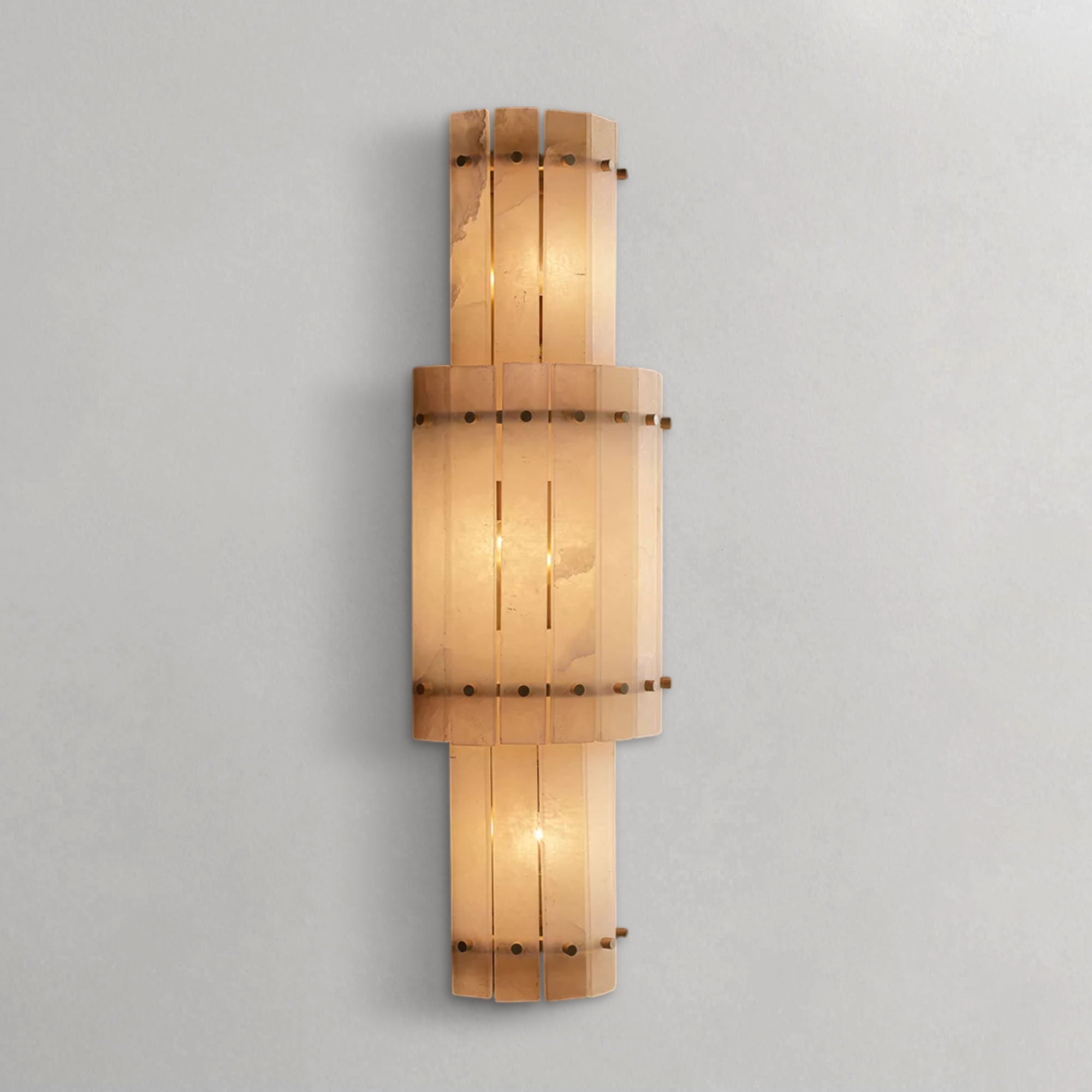 San Marcon Alabaster Grand Round Sconce