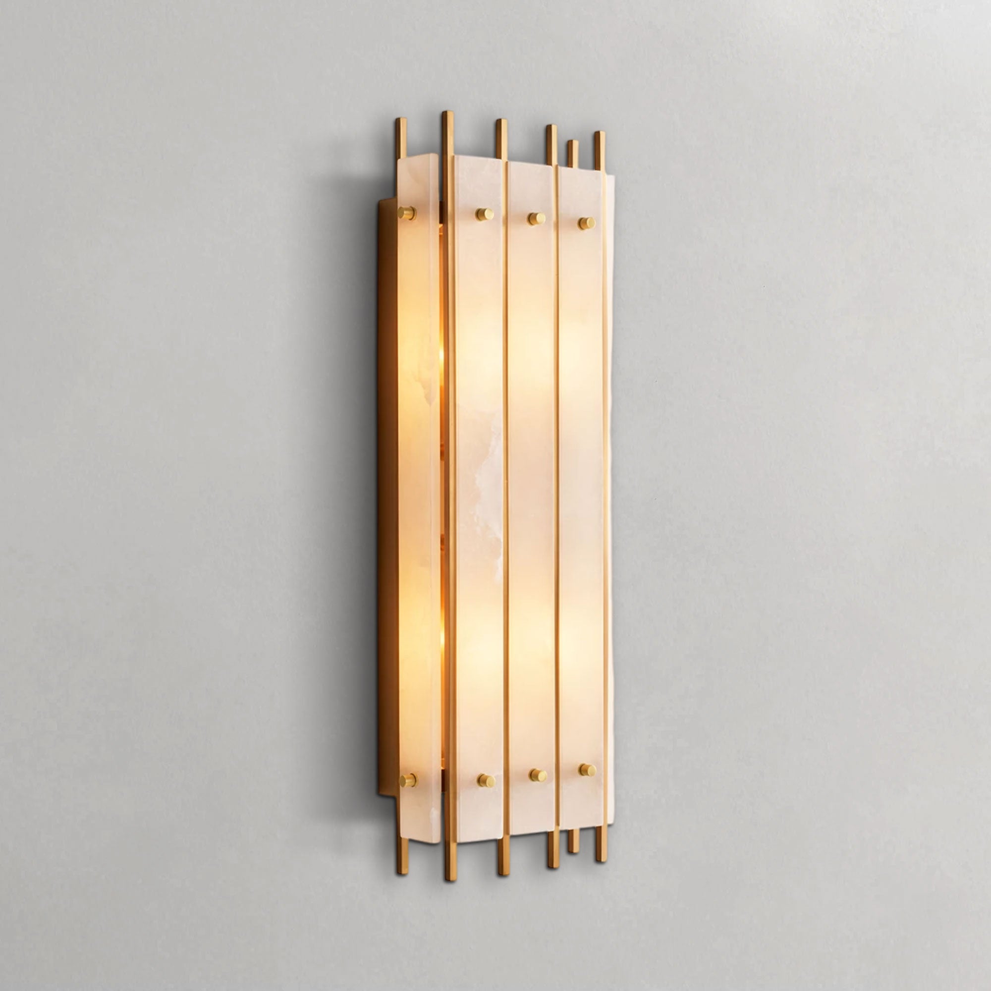 San Marcon Alabaster Grand Rectangular Sconce