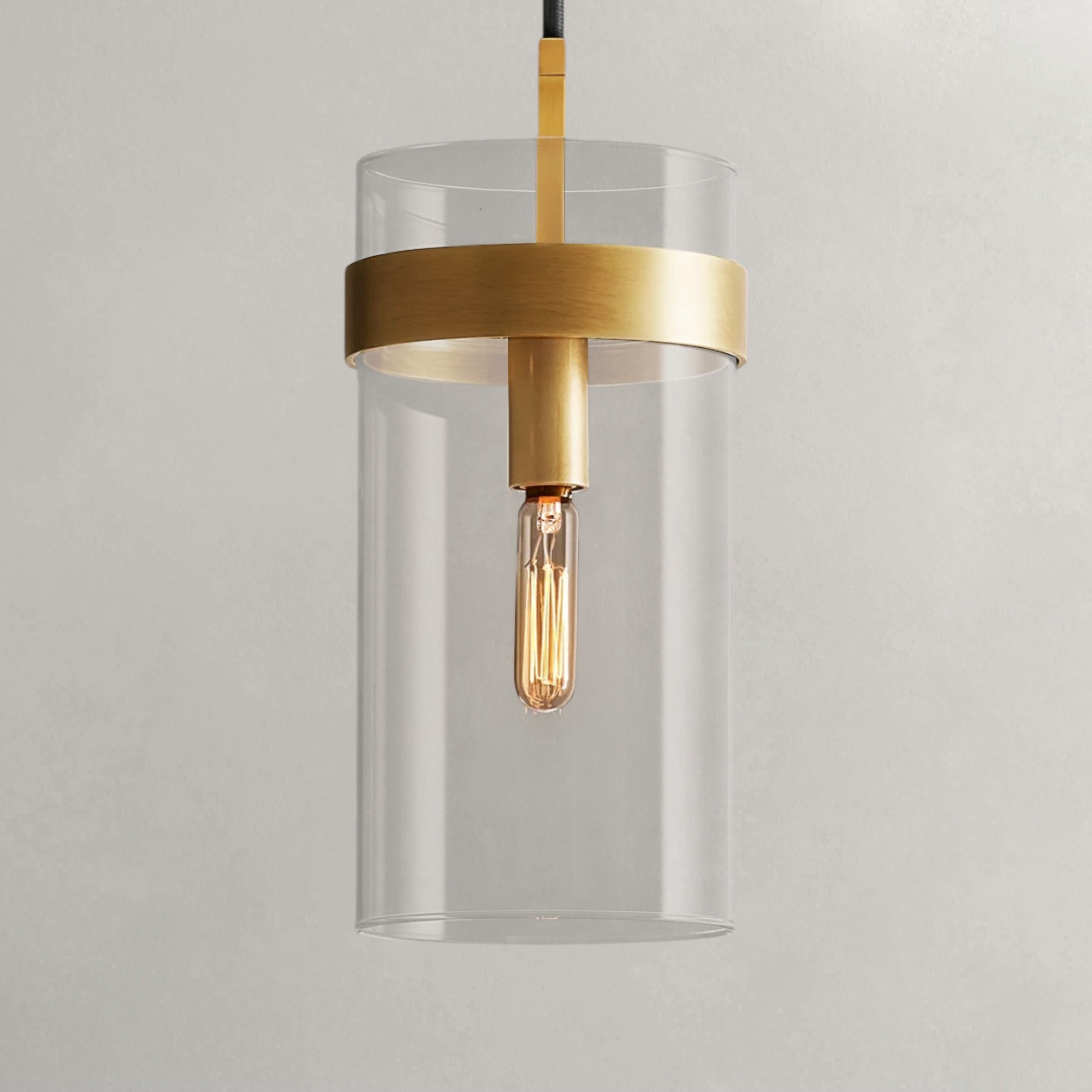 Ravelle Clear Glass Cord Pendant