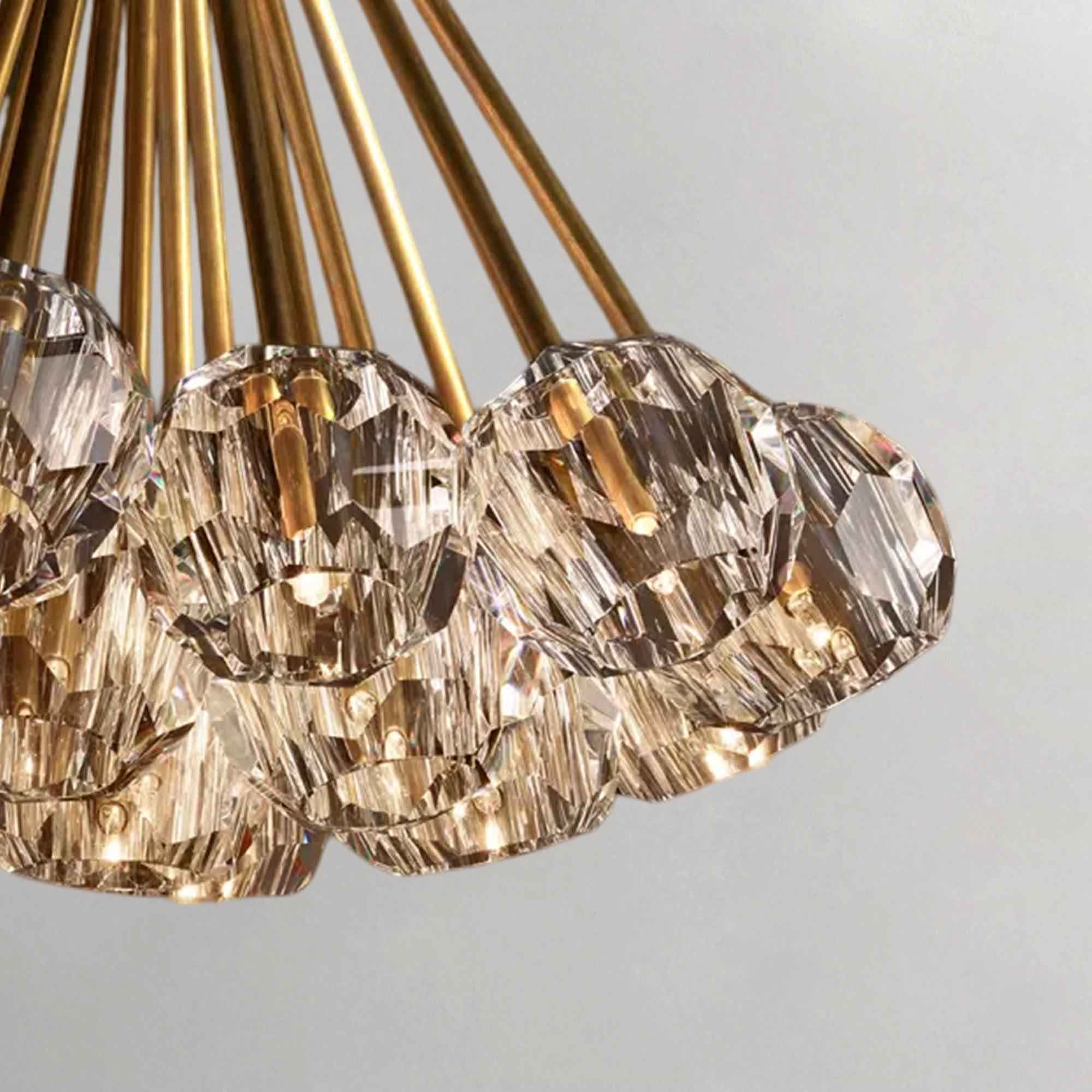 Boula Da Cristal Clear Glass Flushmount